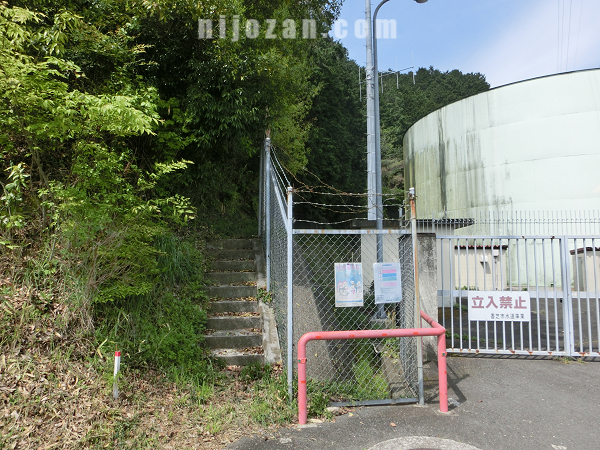 上ノ池横登山口と配水タンクの間