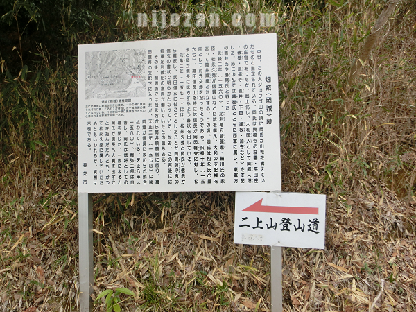 畑城(岡城)跡