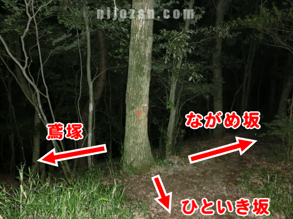 鳶塚_ながめ坂_分岐