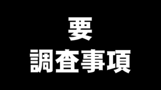 要調査事項